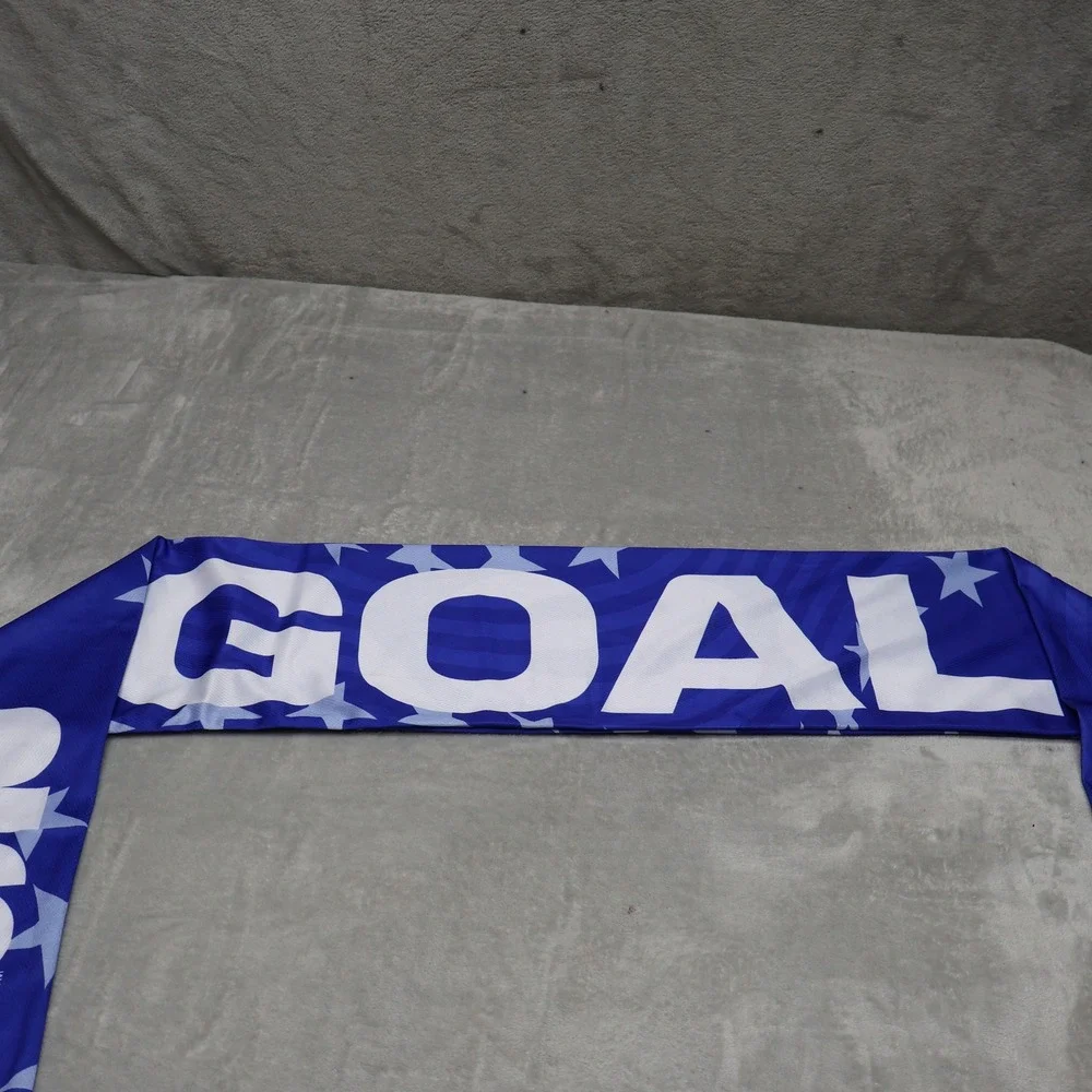 FIFA World Cup 2026 Scarf Unisex One Size Blue Stars Fringe Soccer USA Goal NEW